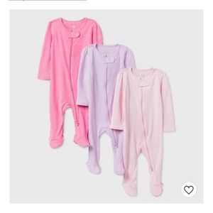 Cloud Island 3 piece footed pajama set